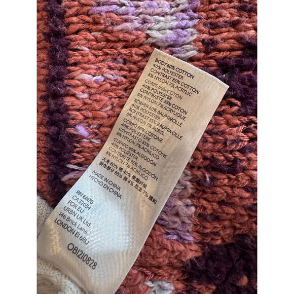 Free People Swit the Small Stuff Thermal Sweater Womens Size Large - Picture 10 of 11